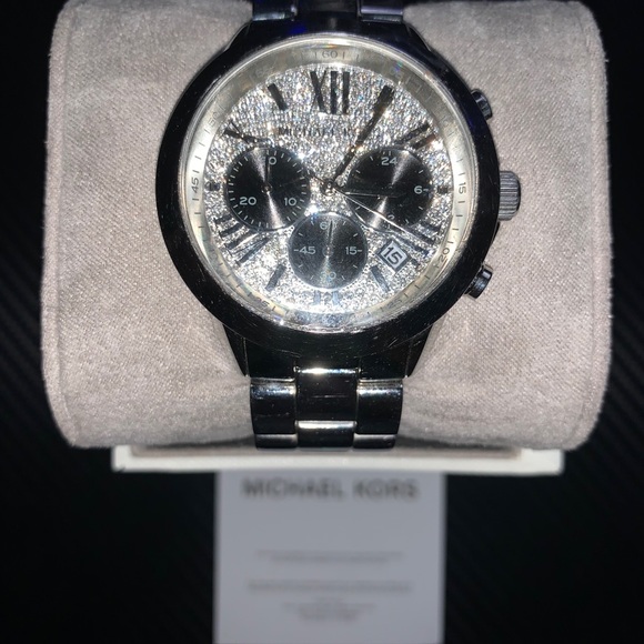 Michael Kors Silver Tone Bradshaw Watch